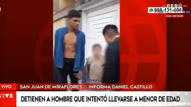 Sujeto intentó secuestrar a un niño de 7 años en San Juan de Miraflores | VIDEO