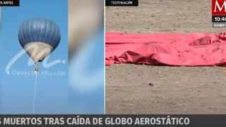 México: 2 personas mueren en incendio y caída de globo aerostático