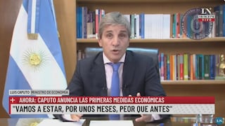 Shock en Argentina: Ministro de Economía anuncia las medidas urgentes del gobierno de Javier Milei