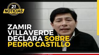 Zamir Villaverde declara sobre Pedro Castillo