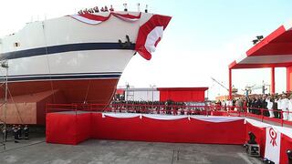 Ollanta Humala participó en lanzamiento a mar de buque escuela a vela Unión