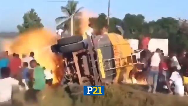Liberia: 40 personas murieron luego de intentar robar gasolina de cisterna que se volcó [VIDEO]