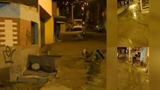 Aniego de medianas proporciones afecta a vecinos de Villa María del Triunfo [VIDEO]
