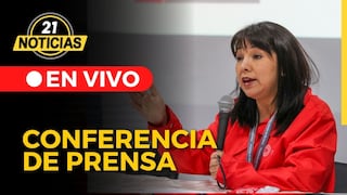 Conferencia de prensa de la premier Mirtha Vásquez