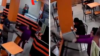 Dueña de restaurante se enfrentó a delincuentes usando un cucharón de cocina en VMT | VIDEO