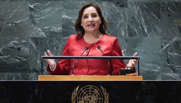 Presidenta Dina Boluarte brinda su discurso a la Asamblea General de la ONU (Foto: AP/Frank Franklin II)
