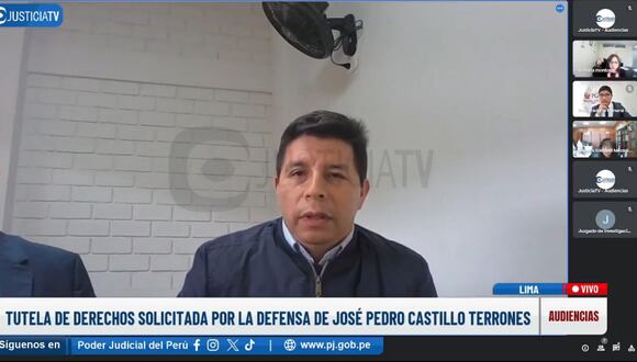 Pedro Castillo dice que fue víctima de tortura durante su detención. (Justicia TV)