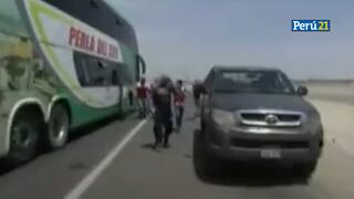 Manifestantes agreden a periodistas de TV Perú que cubrían bloqueos en Ica [VIDEO] 