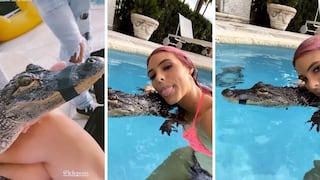 Lele Pons y Stefania Roitman son acusadas de maltrato animal por nadar con lagarto