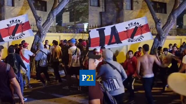 Perú vs Brasil: Hinchas peruanos se agarran a golpes durante banderazo a la ‘Bicolor’ | VIDEO