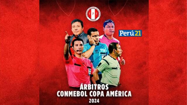 ¡También fueron convocados! Lista de árbitros peruanos para la Copa América 2024
