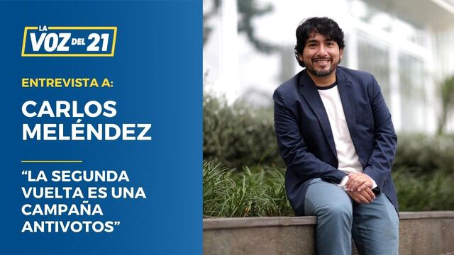Carlos Meléndez: “La segunda vuelta es una campaña antivotos” 