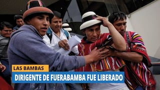 Las Bambas: Gregorio Rojas, dirigente de Fuerabamba, fue liberado