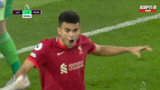 Liverpool se adelanta en el marcador: Luis Díaz anotó el 1-0 sobre Manchester United