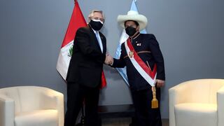 Pedro Castillo se reunió con el presidente de Argentina, Alberto Fernández