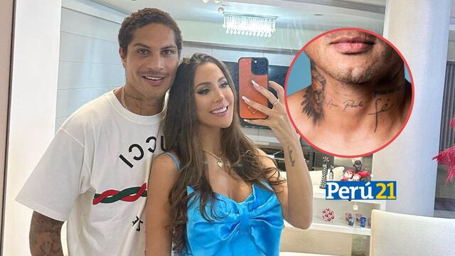 Paolo Guerrero se tatúa el nombre de Ana Paula Consorte en el cuello para demostrarle su amor