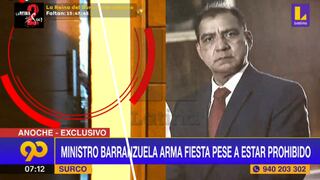 Ministro del Interior, Luis Barranzuela, realizó fiesta en su casa por el Día de la Canción Criolla 