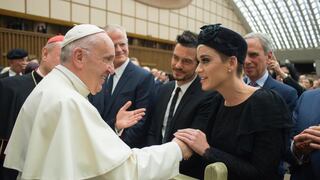 Katy Perry y Orlando Bloom conocieron al papa Francisco
