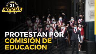 Perú Libre protesta por comisión de Educación