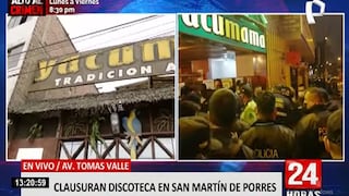 Callao: clausuran el local Yacumama de la Av. Tomás Valle por realización de fiestas clandestinas en plena pandemia