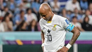 Andre Ayew, delantero de Ghana, dijo que su hija se descompensó durante partido de Uruguay
