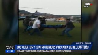 Caída de helicóptero deja dos fallecidos y dos heridos en Amazonas [VIDEO]