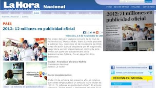 Ecuador: Diario La Hora rectificó nota por orden judicial