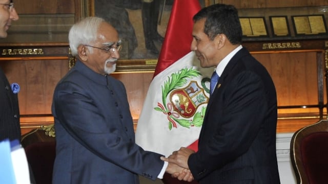 Ollanta Humala y vicepresidente de la India impulsan negociaciones para TLC