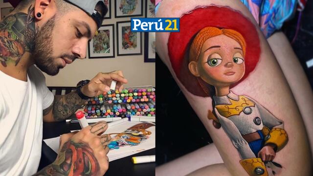 ‌‌Conoce a Pablo Frías y sus famosos tatuajes de personajes de la cultura pop