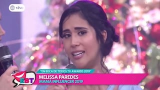 Melissa Paredes se quebró en vivo al contar situación que atraviesa su bisabuela