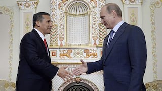 Ollanta Humala fue recibido por Vladimir Putin en histórica visita a Rusia
