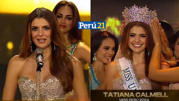 Tatiana Calmell rompe su silencio ante críticas por su coronación del Miss Perú 2024. (Composición)