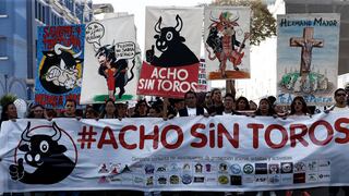 Así fue la protesta en la Plaza de Acho contra corrida de toros [VIDEO]