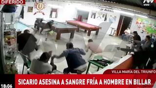 Tres sujetos ingresan a local y matan a balazos a hombre que jugaba billar en Villa María del Triunfo