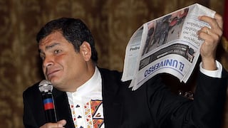 Correa asegura que levantará denuncia contra diario si piden perdón