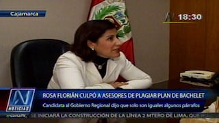 Rosa Florián culpó a asesores de plagiar plan de gobierno de Bachelet