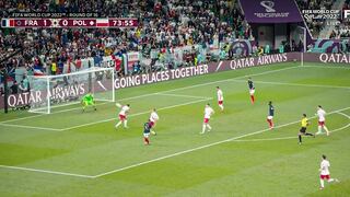Mbappé, imparable: así fue su impresionante remate para el 2-0 de Francia vs. Polonia [VIDEO]