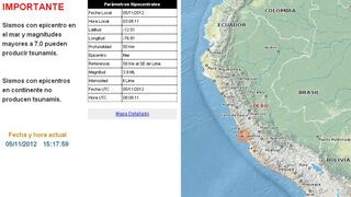 Perú: 189 sismos se registraron en el país en lo que va del año