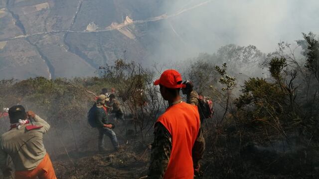 Gobernador de Amazonas señaló que vientos hacen avanzar con rapidez el incendio