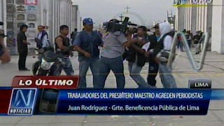 Cercado de Lima: Periodistas sufren golpiza en cementerio Presbítero Maestro