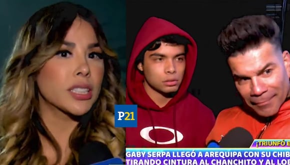 Gabriela Serpa chotea públicamente a 'Tomate' Barraza y Alfredo Benavides. (Foto: ATV)