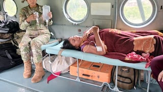 Amazonas: Helicóptero del Ejército trasladó con éxito a mujer gestante que requería atención de emergencia