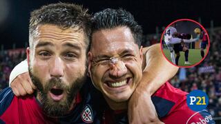 Lapadula recibió una patada en el rostro, pero inició la remontada del Cagliari con un golazo [VIDEO]
