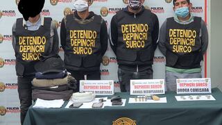 Surco: Policía captura a banda de raqueteros cuando iba a asaltar un grifo de la Panamericana Sur