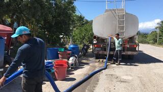 Familias afectadas por deslizamientos en Bagua recibieron 9 mil galones de agua potable