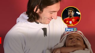 ¡La bendición! Messi bañó a delantero de España cuando era un bebé en 2008 (VIDEO)