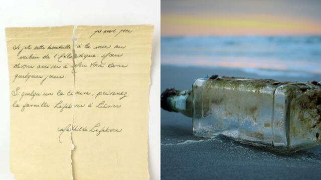 Este mensaje en la botella escrito por una pasajera del RMS Titanic divide a la comunidad científica