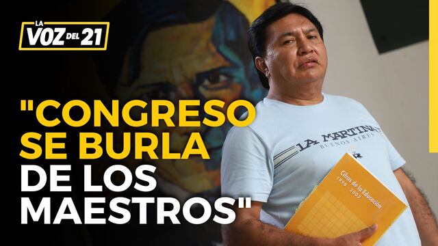Lucio Castro de Sutep: “El Congreso se burla de los maestros con esa ley”