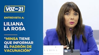 Liliana La Rosa: “El Minsa tiene que informar el padrón de vacunación”