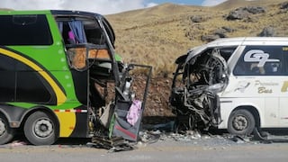 Cusco: Cinco mueren en choque de dos ómnibus en Cusco